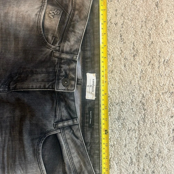Sandwich  plus size 40 black jeans in excellent condition - Picture 7 of 9